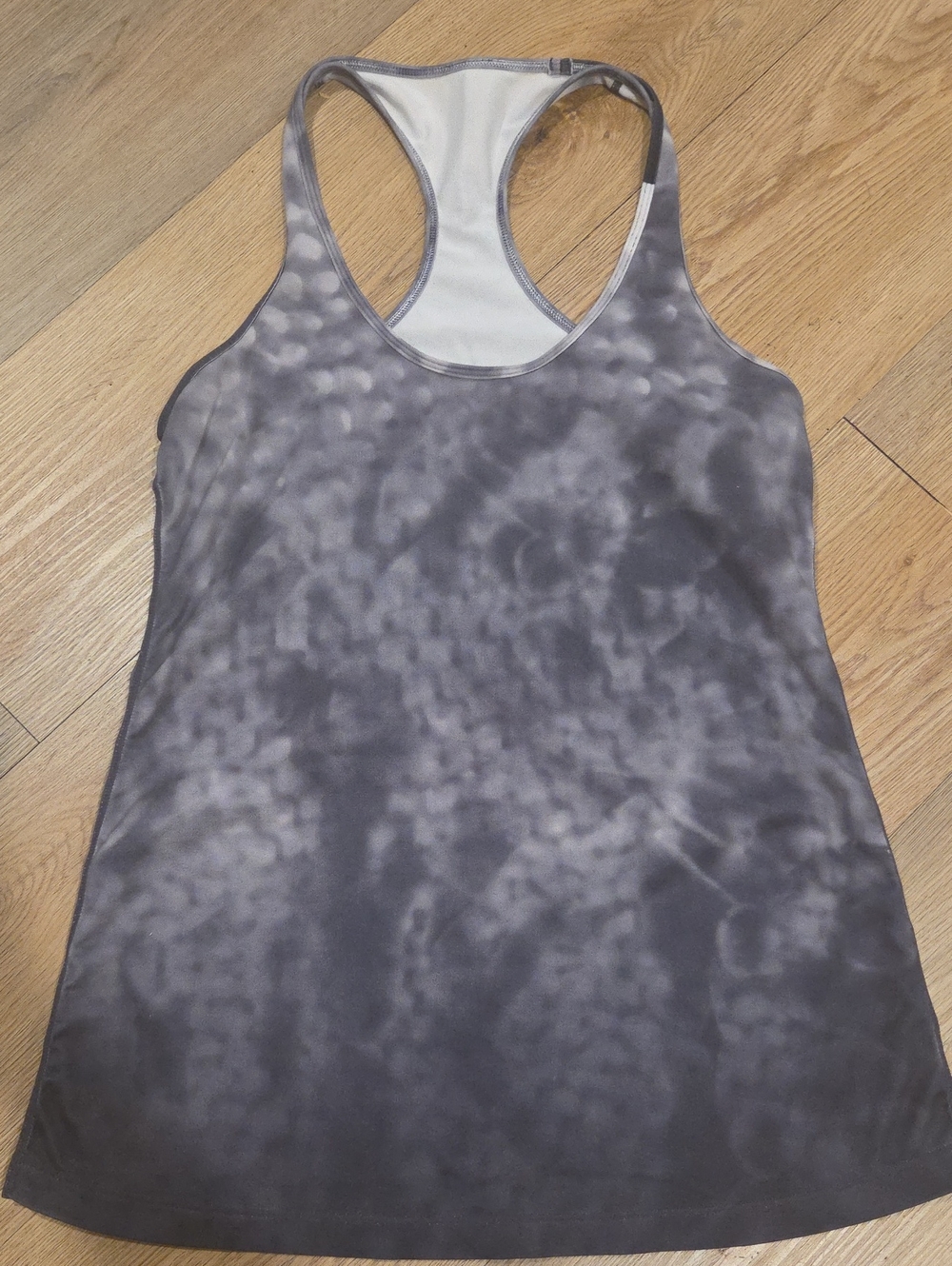 lululemon athletica Gray Tie-Dye Racerback Tank